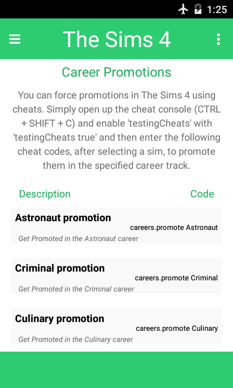 Sims 4 Promotion Cheat
